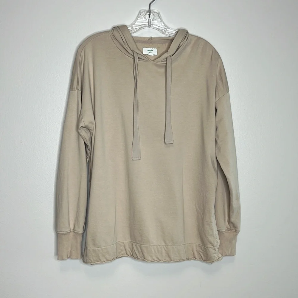 AERIE Sunwashed Desert oversized Hoodie in Strand size XS - Picture 2 of 11